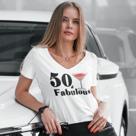 50 & Fabulous Birthday Babe T-Shirt