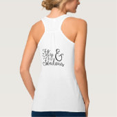50 & Fabulous Birthday Black Type on White (48) Tank Top (Rückseite)