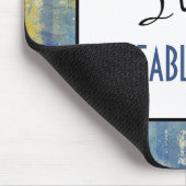 50 & FABULOUS! Birthday Fun Denim Blue Pattern Mousepad (Ecke)