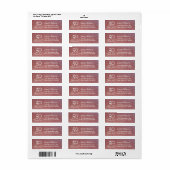 50 Fabulous Birthday Rücksendeadresse (Vorne)