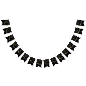 50 & Fabulous Black Gold Lights Glamour Elegant Wimpelkette (Alle)