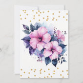 50 Fabulous Bold Hibiskus Tropical 50. Geburtstag Einladung (Rückseite)