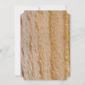 50 & Fabulous Clear Ocean Water Beach Geburtstag Einladung (Rückseite)