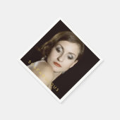 50 & Fabulous | Custom Foto Paper Napkin Serviette (Ecke)
