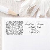 50 & Fabulous Decorative Silver Floral Muster (Insitu)