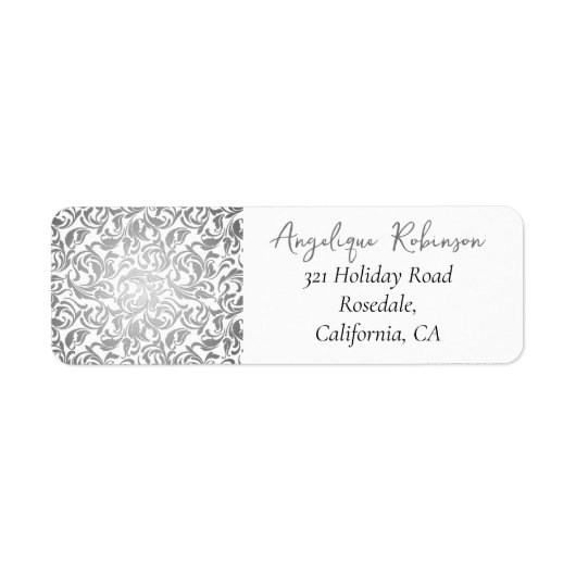 50 & Fabulous Decorative Silver Floral Muster (Vorne)