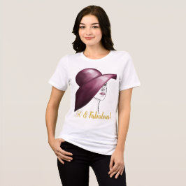 50 & Fabulous Elegant Damen Ehrengast Tri-Blend Shirt