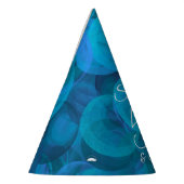 50 & Fabulous Elegant Ocean Blue Geburtstag Partyhütchen