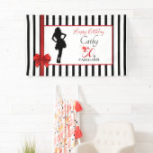 50 & FABULOUS Geburtstag Anpassbar mit Streifen Banner (Insitu)