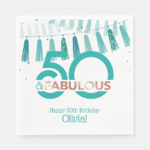 50 Fabulous Geburtstag Aquamarine Rose Gold Stilvo