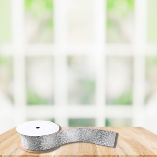 50 & Fabulous Geburtstag Silberdekorative Wirbel Satinband