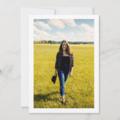 50 & FABULOUS Geburtstagsparty Blues Foto Einladung (Rückseite)