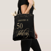 50 & Fabulous Gold Glitzer Confetti, Black Tasche (Von Nahem)