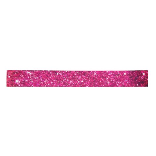 50& Fabulous Gold Hot Pink Glittery Glam Satinband (Vorderseite)