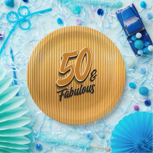 50 & Fabulous Pappteller (Party)