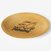 50 & Fabulous Pappteller (Schrägansicht)