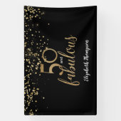 50 & Fabulous Personalisiert 50. Geburtstag Banner (Vertikal)