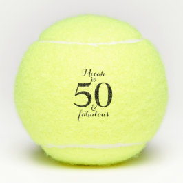 50 & Fabulous Personalisiert Tennis Ball