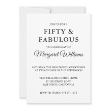 50 & Fabulous Polka Dots Schwarz-weiß Trendy