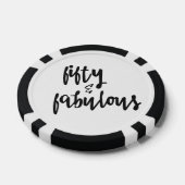 50 & Fabulous - Spaß 50. Geburtstag Pokerchips (Einzeln)