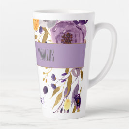 50 & Fabulous Watercolor Latte Tasse