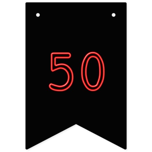 50 & Fabulous Wimpelkette (Erste Fahne)