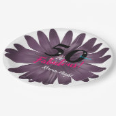 50 Fantastische, lila Glitzer-Därme, vielseitig Pappteller (Schrägansicht)