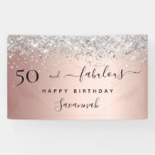 50 Fantastische Rose Gold Silber Banner (Horizontal)
