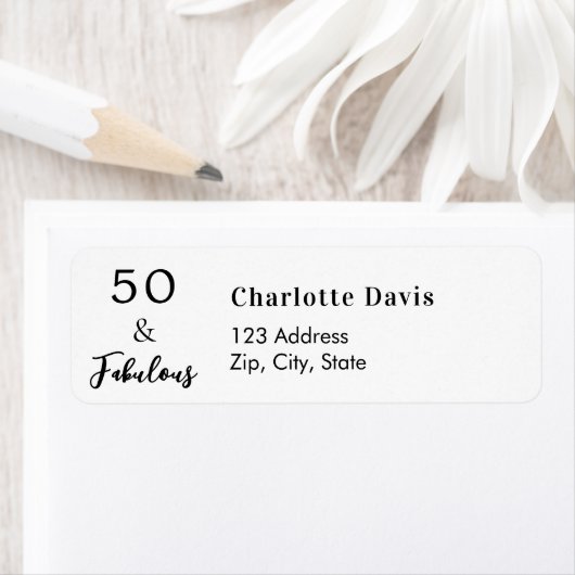 50 Fantastische Rücksendeadresse (Insitu)