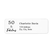 50 Fantastische Rücksendeadresse (Vorne)