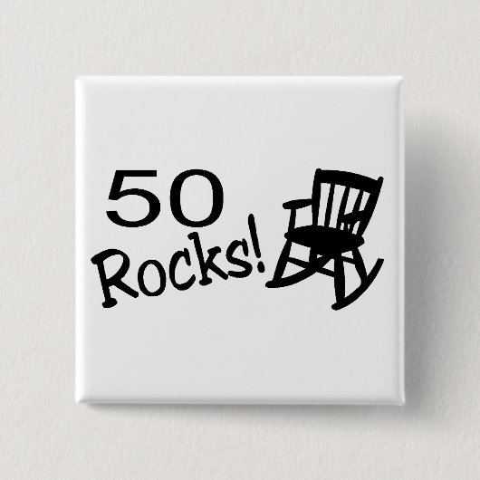 50 Felsen (Rocker) Button (Vorderseite)