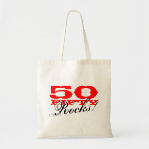 50 Felsen! Taschentasche für 50. Geburtstags-Part Tragetasche