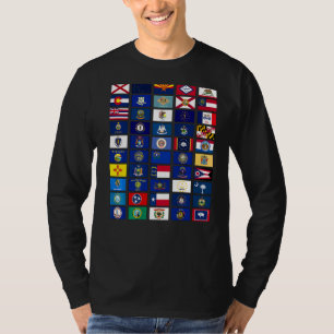 50 Flaggen aller Staaten in den USA T-Shirt