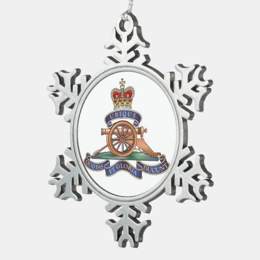 50. Flugregiment-königliches Schneeflocken Zinn-Ornament (Rechts)