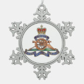 50. Flugregiment-königliches Schneeflocken Zinn-Ornament (Vorderseite)