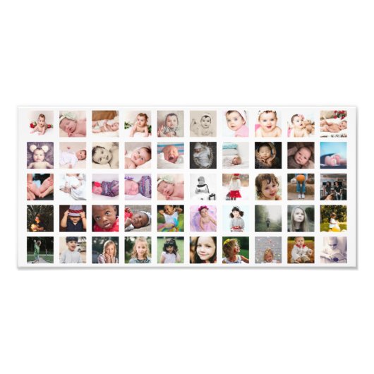 50 FotoCollage Personalisiert Fotodruck (Vorne)