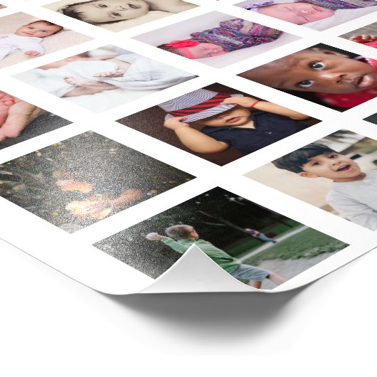 50 FotoCollage Personalisiert Fotodruck (Ecke)