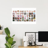 50 FotoCollage Personalisiert Poster (Heimbüro)