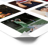 50 FotoCollage Personalisiert Poster (Ecke)