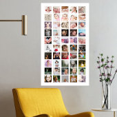 50 Fotos Collage Personalisiert Poster