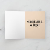 50. FOX FOXY FAPPY BIRTHDAY CARDS KARTE (Innenseite)