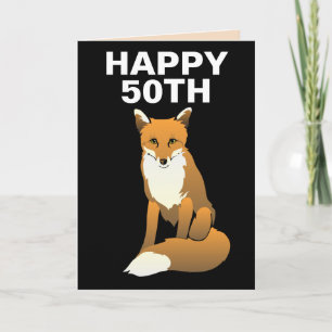 50. FOX FOXY FAPPY BIRTHDAY CARDS KARTE