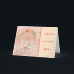 50. Friend Birthday Watercolor Cactus Karte<br><div class="desc">50. Geburtstagskarte in einem schönen Aquarellmuster in hellen und gedämpften Orangen</div>