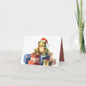 50. Frog Holiday Geburtstag Geschenkgutscheine ver Einladung (Rückseite)