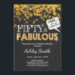 50 fünfzig und fabelhaftes einladung<br><div class="desc">♥ A perfekte Weise,  Ihre Gäste zu diesem speziellen Geburtstags-Party einzuladen! Fünfzig und fabelhaftes Thema. Gold und Schwarzes.</div>