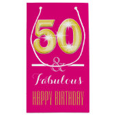50. Fünfzigste Geburtstagsmannfrauen | klein Kleine Geschenktüte (Rückseite)