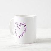 50 Fuß der Liebe-Tasse lila Kaffeetasse (Vorderseite Links)