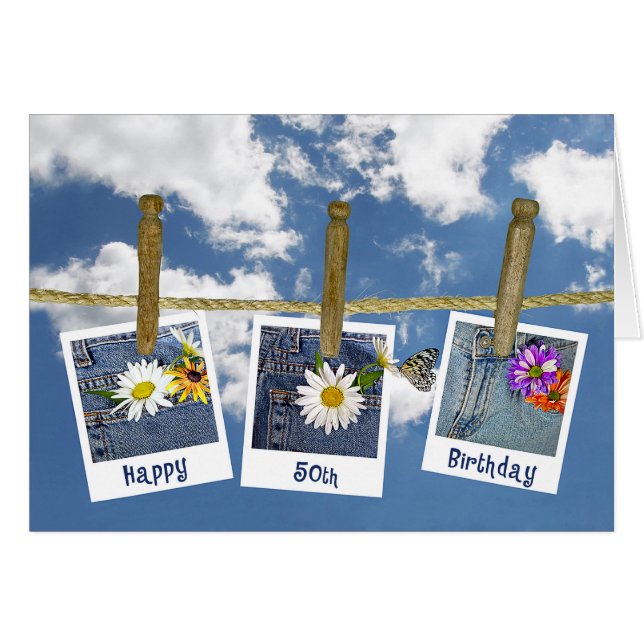 50. Geburtstag (Vorderseite (Horizontal))