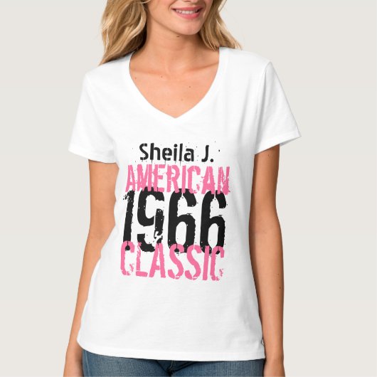 50. Geburtstag 1966 oder IRGENDEIN JAHR T-Shirt (Vorderseite)