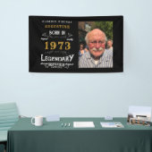 50. Geburtstag 1973 Legendary Black and Gold Banner (Messeveranstaltung)